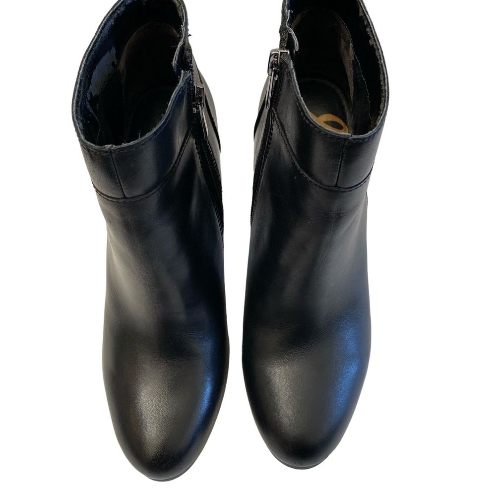 SAM EDELMAN Salina Black High Heel Ankle Bootie Size 7
